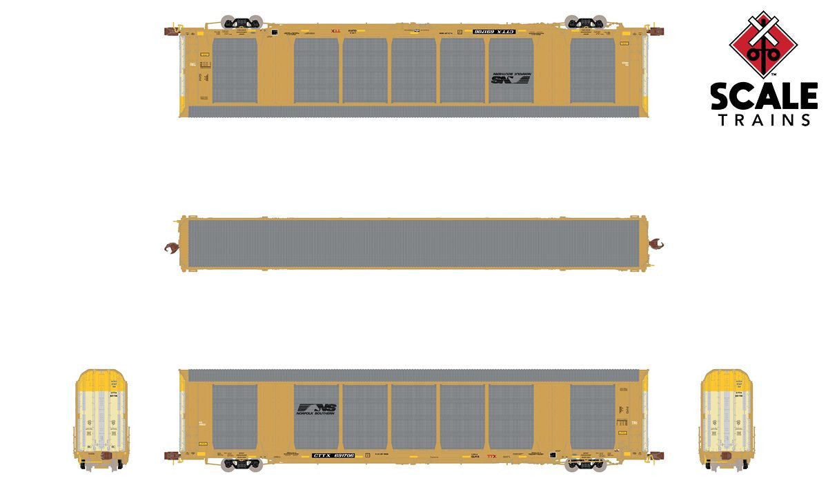 Scaletrains SXT33753 Gunderson Multi-Max Autorack, Norfolk Southern/Horsehead/CTTX #691706 Rivet Counter N Scale