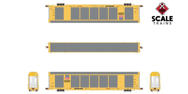 Scaletrains SXT33765 Gunderson Multi-Max Autorack, Union Pacific/Building America/TTGX #697311 Rivet Counter N Scale