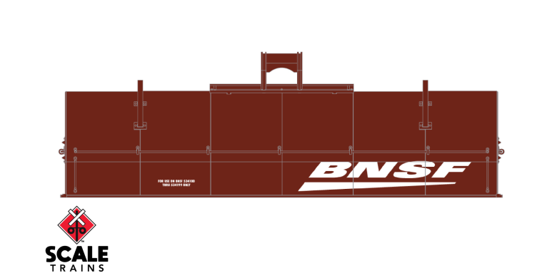 Scaletrains SXT38401 Thrall 48' 2-Hood Coil Steel Car BNSF/Wedge #534100 HO Scale