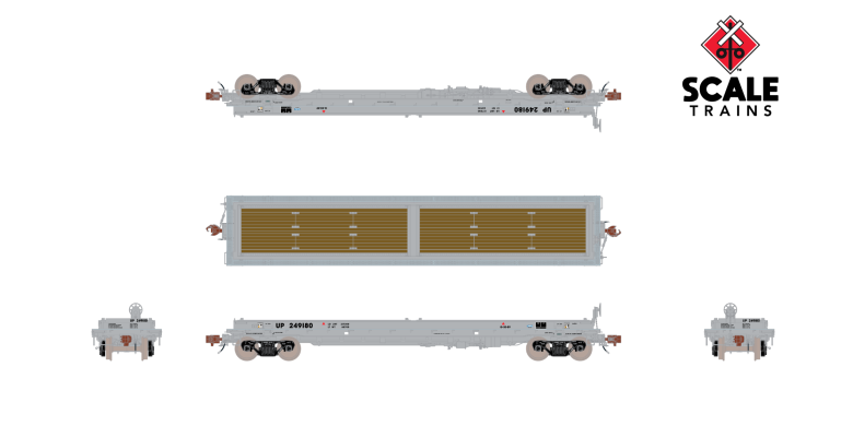 Scaletrains SXT38499 Thrall 48' 2-Hood Coil Steel Car UP Union Pacific #249180 HO Scale