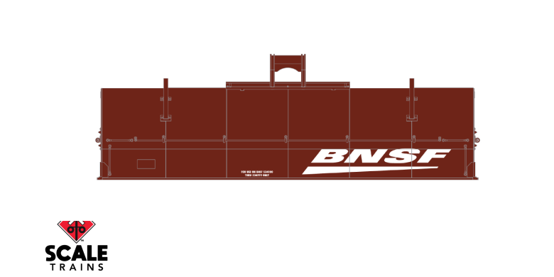 Scaletrains SXT38505 Thrall 48' 2-Hood Coil Steel Car BNSF/Mismatched Hoods/Green #534103 HO Scale