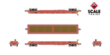 Scaletrains SXT38506 Thrall 48' 2-Hood Coil Steel Car BNSF/Mismatched Hoods #534140 HO Scale