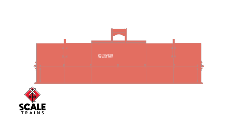 Scaletrains SXT38507 Thrall 48' 2-Hood Coil Steel Car CTRN/Distressed #500077 HO Scale