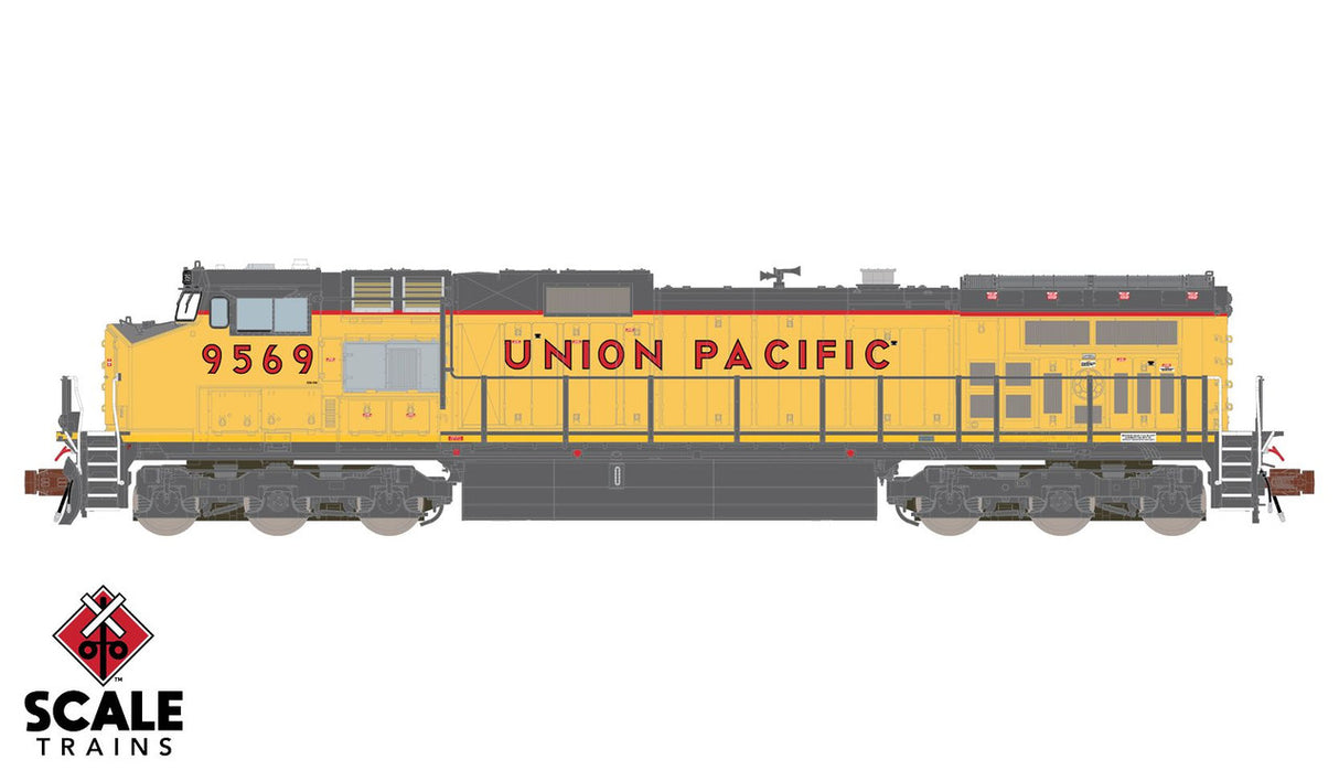 Scaletrains SXT38547 GE DASH 9-44CW, UP - Union Pacific #9572 ESU v5.0 DCC & Sound N Scale