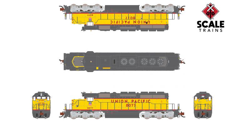 Scaletrains SXT38609 EMD SD40-2 UP Union Pacific Fast Forty #8080 DCC & Sound N Scale