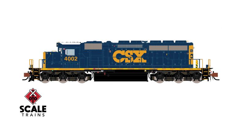 Scaletrains SXT38619 EMD SD40-3 CSX YN3 #4002 DCC & Sound N Scale