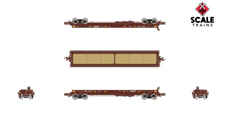 Scaletrains SXT38638 Thrall 48' 2-Hood Coil Steel Car BNSF/Wedge #534106 N Scale