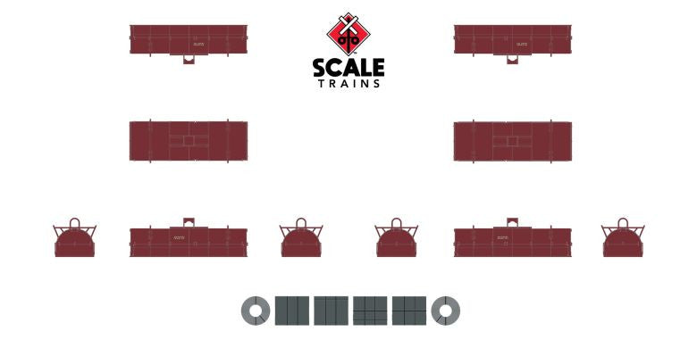 Scaletrains SXT38643 Thrall 48' 2-Hood Coil Steel Car CTRN #500011 N Scale