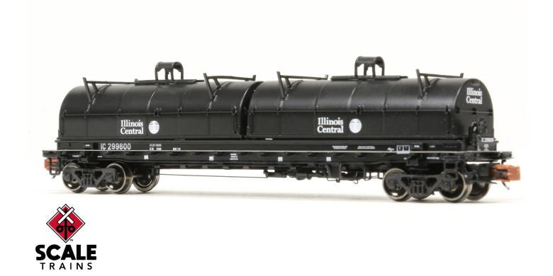 Scaletrains SXT38649 Thrall 48' 2-Hood Coil Steel Car IC Illinois Central #299600 N Scale