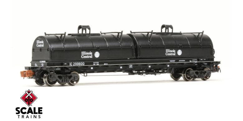 Scaletrains SXT38649 Thrall 48' 2-Hood Coil Steel Car IC Illinois Central #299600 N Scale