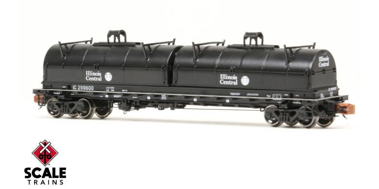 Scaletrains SXT38652 Thrall 48' 2-Hood Coil Steel Car IC Illinois Central #299615 N Scale