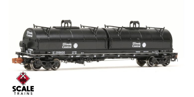 Scaletrains SXT38650 Thrall 48' 2-Hood Coil Steel Car IC Illinois Central #299604 N Scale