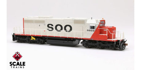 ScaleTrains SXT38837 EMD SD40-2, Soo Line/Red & White/As Built #6612 DCC & Sound HO Scale