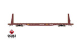 ScaleTrains SXT38964 BSC F68AH Bulkhead Flatcar, Trailer Train/Oxide Red/TTPX/SCL #80095 N Scale