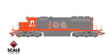 ScaleTrains SXT39039 EMD SD40-2, EMD/ex-ICG Orange & Gray Patch #6047 (Patched & Faded) DCC & Sound HO Scale