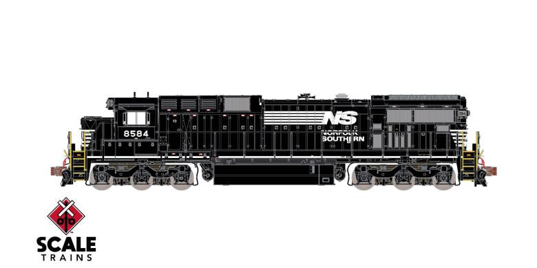 ScaleTrains SXT39165 GE C39-8 Phase II, NS Norfolk Southern/Ditch Lights #8607 DCC & Sound N Scale