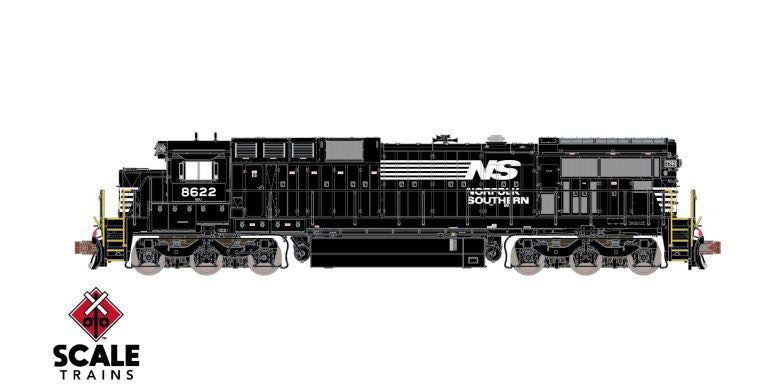 ScaleTrains SXT39169 GE C39-8 Phase III, NS Norfolk Southern/As Built #8635 DCC & Sound N Scale