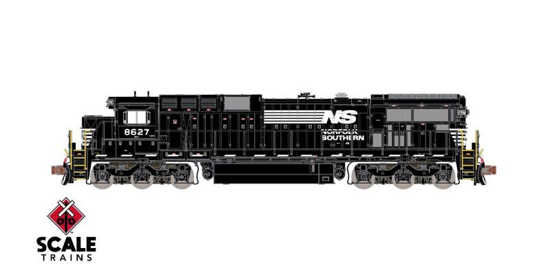 ScaleTrains SXT39173 GE C39-8 Phase III, NS Norfolk Southern/Ditch Lights #8627 DCC & Sound N Scale