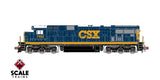 ScaleTrains SXT39189 GE C39-8 Phase III, CSX/YN3 #7483 DCC & Sound N Scale