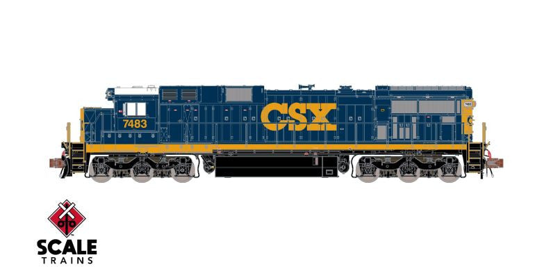 ScaleTrains SXT39189 GE C39-8 Phase III, CSX/YN3 #7483 DCC & Sound N Scale