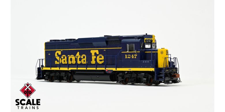 ScaleTrains SXT39193 EMD GP30, ATSF Santa Fe/Pinstripe/As Delivered #1252 DCC & Sound HO Scale