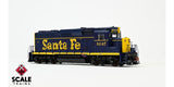 ScaleTrains SXT39197 EMD GP30, ATSF Santa Fe/Pinstripe/As Delivered #1266 DCC & Sound HO Scale