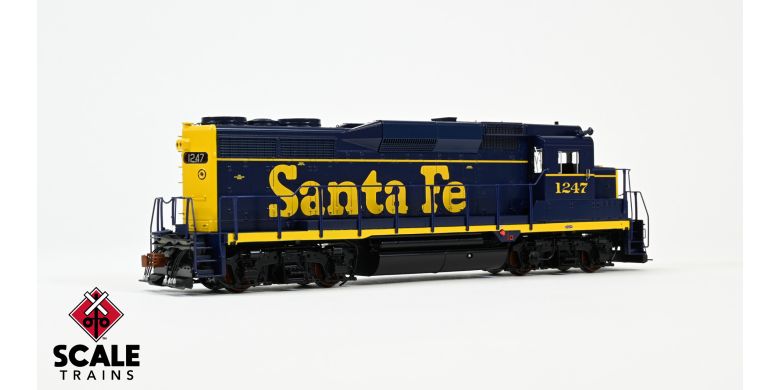 ScaleTrains SXT39199 EMD GP30, ATSF Santa Fe/Pinstripe/As Delivered #1276 DCC & Sound HO Scale