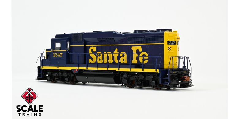 ScaleTrains SXT39199 EMD GP30, ATSF Santa Fe/Pinstripe/As Delivered #1276 DCC & Sound HO Scale