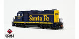 ScaleTrains SXT39191 EMD GP30, ATSF Santa Fe/Pinstripe/As Delivered #1247 DCC & Sound HO Scale