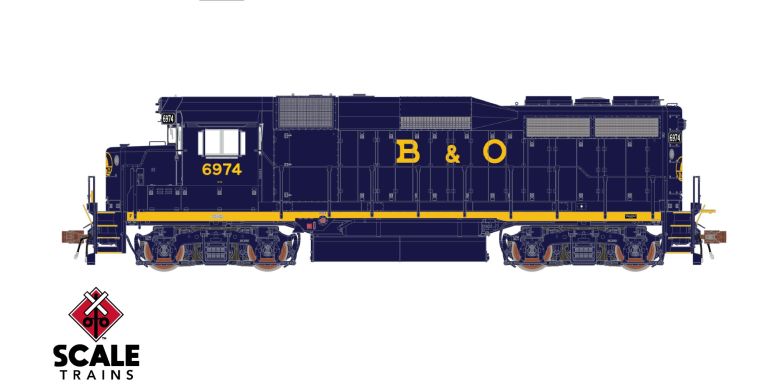 ScaleTrains SXT39211 EMD GP30, B&O Baltimore & Ohio/Capitol Dome #6939 DCC & Sound HO Scale