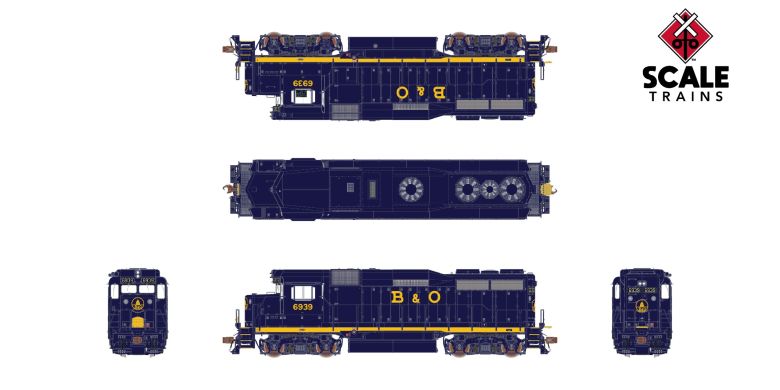 ScaleTrains SXT39203 EMD GP30, B&O Baltimore & Ohio/Capitol Dome #6911 DCC & Sound HO Scale