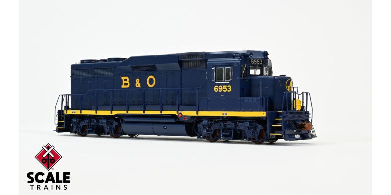 ScaleTrains SXT39213 EMD GP30, B&O Baltimore & Ohio/Unique Capitol Dome #6953 DCC & Sound HO Scale