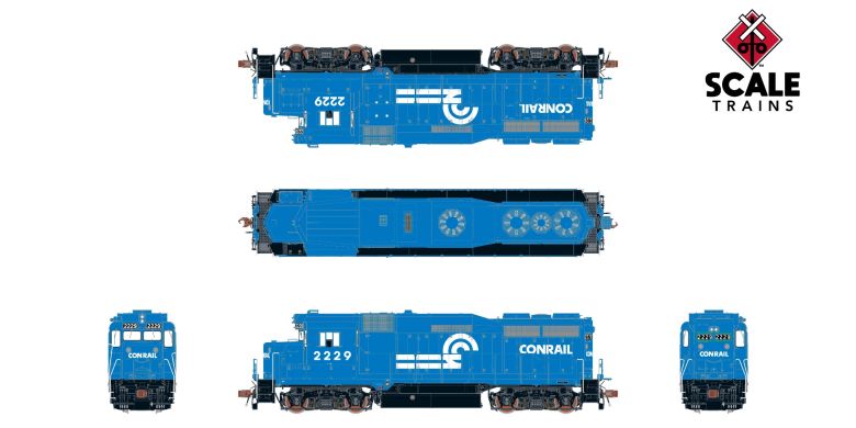 ScaleTrains SXT39237 EMD GP30, Conrail/Can Opener #2245 DCC & Sound HO Scale