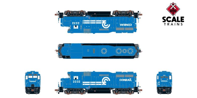 ScaleTrains SXT39235 EMD GP30, Conrail/Can Opener #2240 DCC & Sound HO Scale