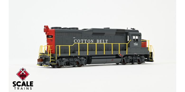 ScaleTrains SXT39261 EMD GP30, SSW Cotton Belt/Bloody Nose/As Delivered #759 DCC & Sound HO Scale