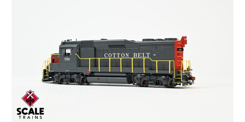 ScaleTrains SXT39259 EMD GP30, SSW Cotton Belt/Bloody Nose/As Delivered #757 DCC & Sound HO Scale