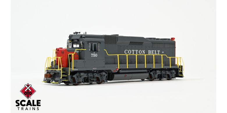 ScaleTrains SXT39261 EMD GP30, SSW Cotton Belt/Bloody Nose/As Delivered #759 DCC & Sound HO Scale