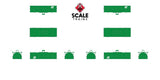 Scaletrains SXT39462 Thrall 48' 2-Hood Coil Steel Car BN Burlington Northern/Cascade Green #686009 N Scale