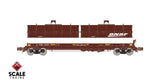 Scaletrains SXT39466 Thrall 48' 2-Hood Coil Steel Car BNSF/Wedge Hoods #534204 N Scale