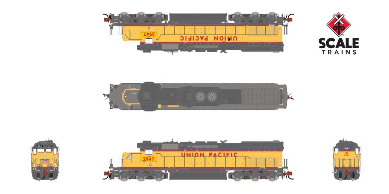 ScaleTrains SXT39617 SD40T-2 UP Union Pacific/88" Nose #4589 ESU LokSound DCC & Sound Rivet Counter N Scale