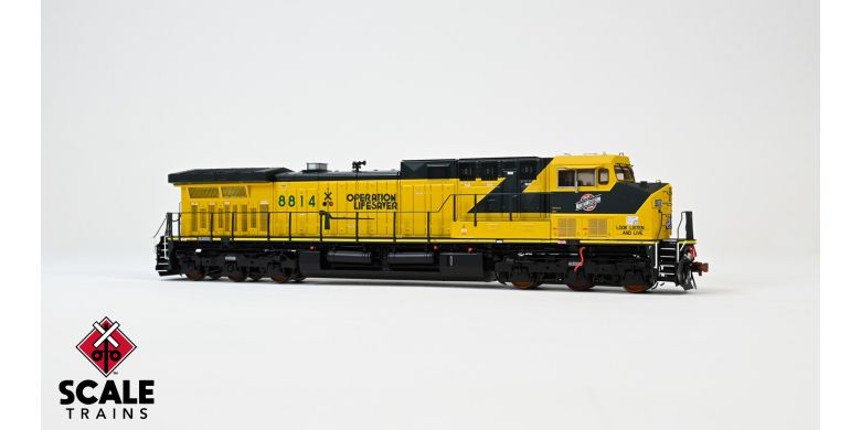 ScaleTrains SXT39633 GE AC4400CW, Chicago & Northwestern/Operation Lifesaver #8819 DCC & Sound HO Scale