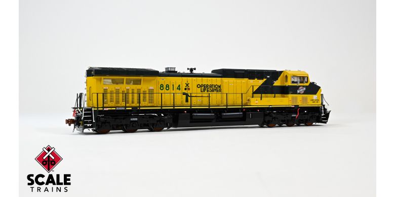 ScaleTrains SXT39639 GE AC4400CW, Chicago & Northwestern/Operation Lifesaver #8830 DCC & Sound HO Scale