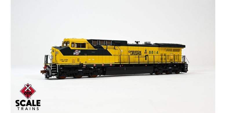 ScaleTrains SXT39633 GE AC4400CW, Chicago & Northwestern/Operation Lifesaver #8819 DCC & Sound HO Scale