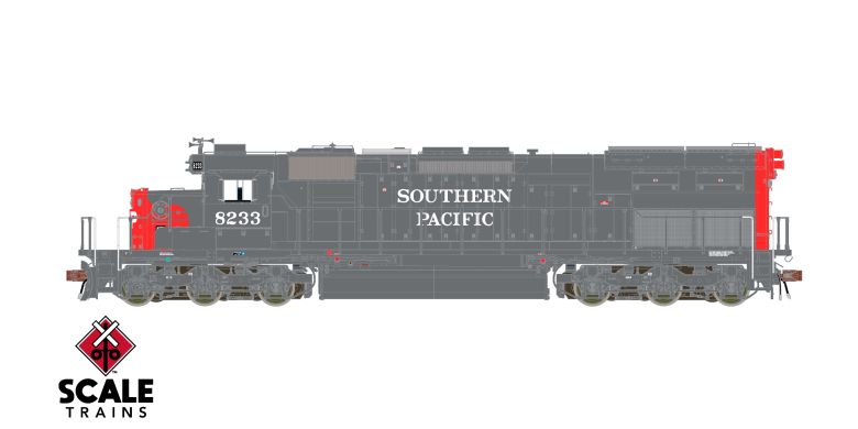 ScaleTrains SXT39849 EMD SD40T-2, SP Southern Pacific/As Delivered/88" Nose #8298 DCC & Sound HO Scale