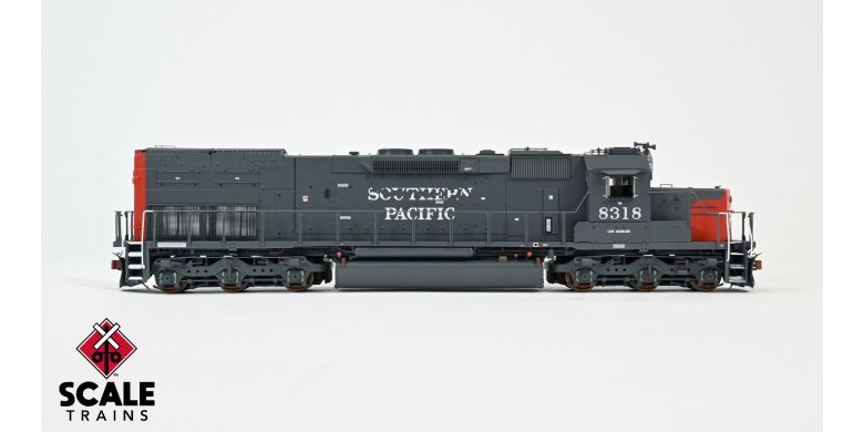 ScaleTrains SXT39851 EMD SD40T-2, SP Southern Pacific/Lobotomized/Distressed Roman Lettering #8318 DCC & Sound HO Scale