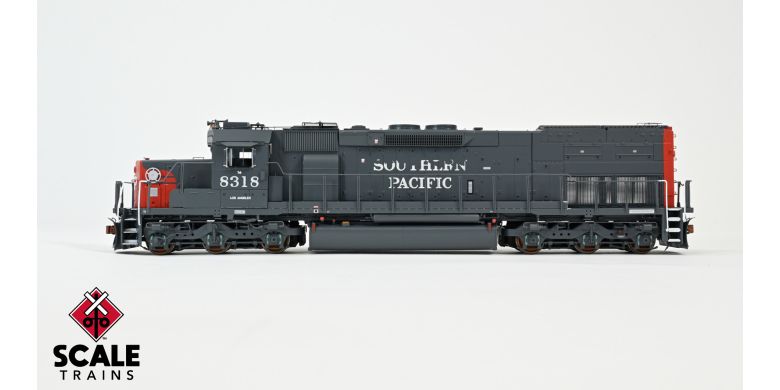 ScaleTrains SXT39851 EMD SD40T-2, SP Southern Pacific/Lobotomized/Distressed Roman Lettering #8318 DCC & Sound HO Scale