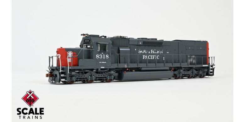 ScaleTrains SXT39851 EMD SD40T-2, SP Southern Pacific/Lobotomized/Distressed Roman Lettering #8318 DCC & Sound HO Scale