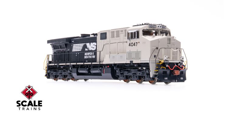 Scaletrains SXT39897 GE AC44C6M, Norfolk Southern/Horsehead/Primer Cab/NS #4047 HO Scale