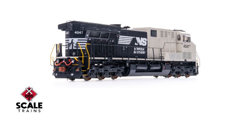 Scaletrains SXT39897 GE AC44C6M, Norfolk Southern/Horsehead/Primer Cab/NS #4047 HO Scale