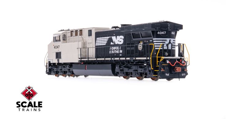 Scaletrains SXT39897 GE AC44C6M, Norfolk Southern/Horsehead/Primer Cab/NS #4047 HO Scale